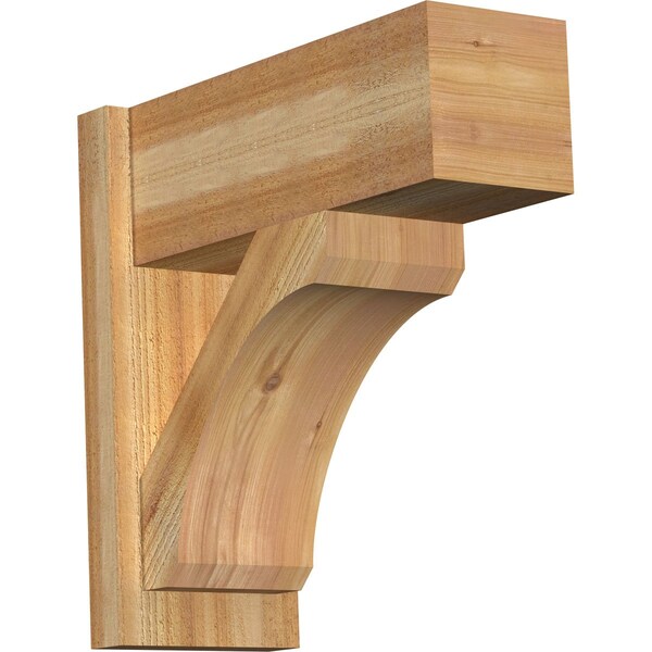 Ekena Millwork Legacy Block Rough Sawn Outlooker, Western Red Cedar, 8"W x 20"D x 20"H OUT08X20X20LEC05RWR - main